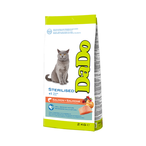 Croquettes pour Chat Adulte Stérilisé - Saumon (Chats de +1 an)
