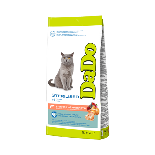 Croquettes pour Chat Stérilisé Adulte Crevettes (Chats de +1 an)