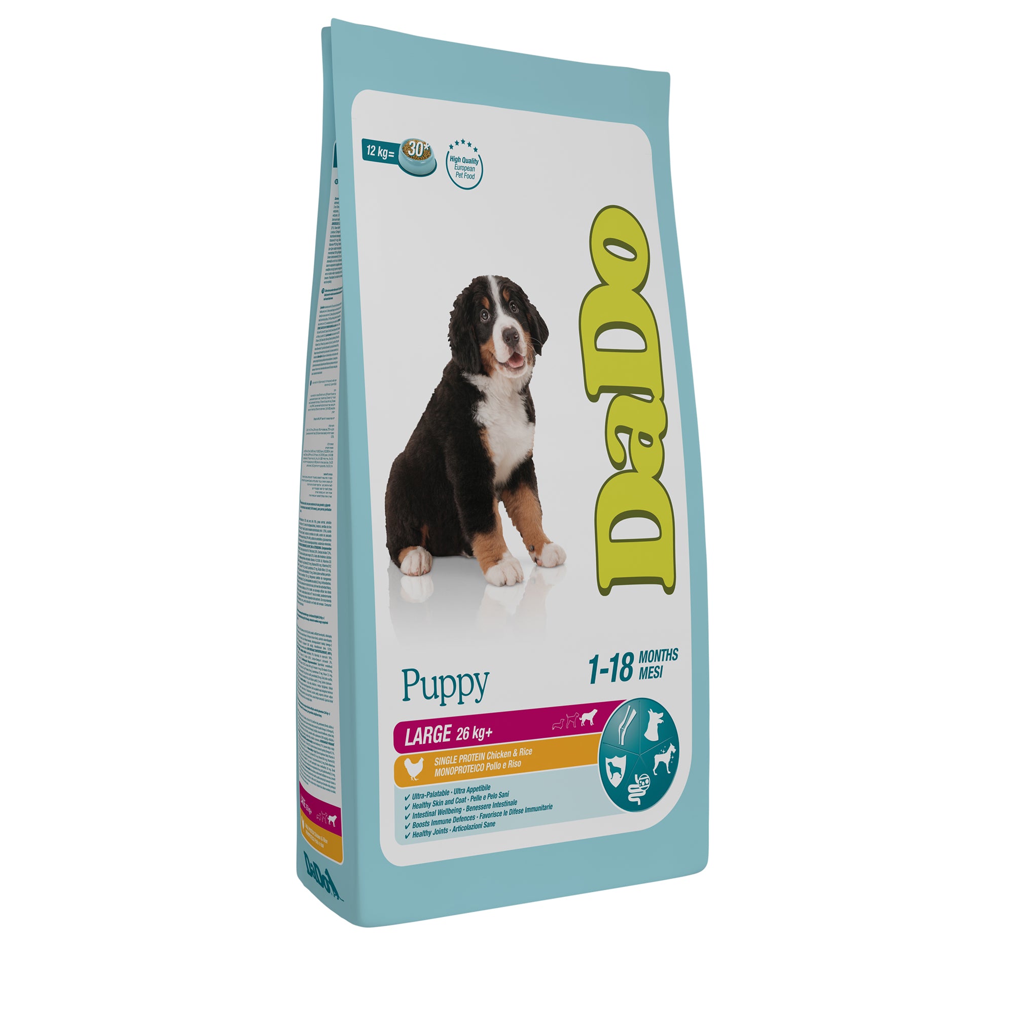 Croquettes pour Chiots Large - Poulet et Riz (Chiens de + 26 kg)