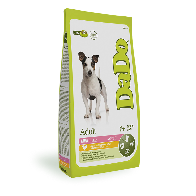 Croquettes pour Chien Mini Adulte - Poulet et riz (Chiens entre 1-10 kg)