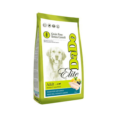 Croquettes pour Chien Adulte Medium Sans céréales - Poisson de l'océan et Riz (Chiens de 10 à +26kg)