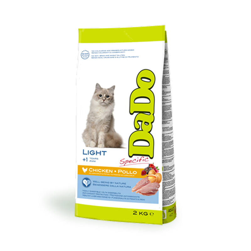 Croquettes pour Chat Light Adulte - Poulet (Chats +1 an)