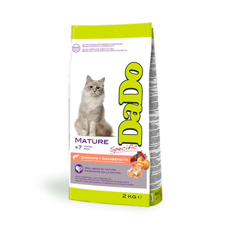 Croquettes pour Chat Mature - Crevettes (Chats de +7 ans)
