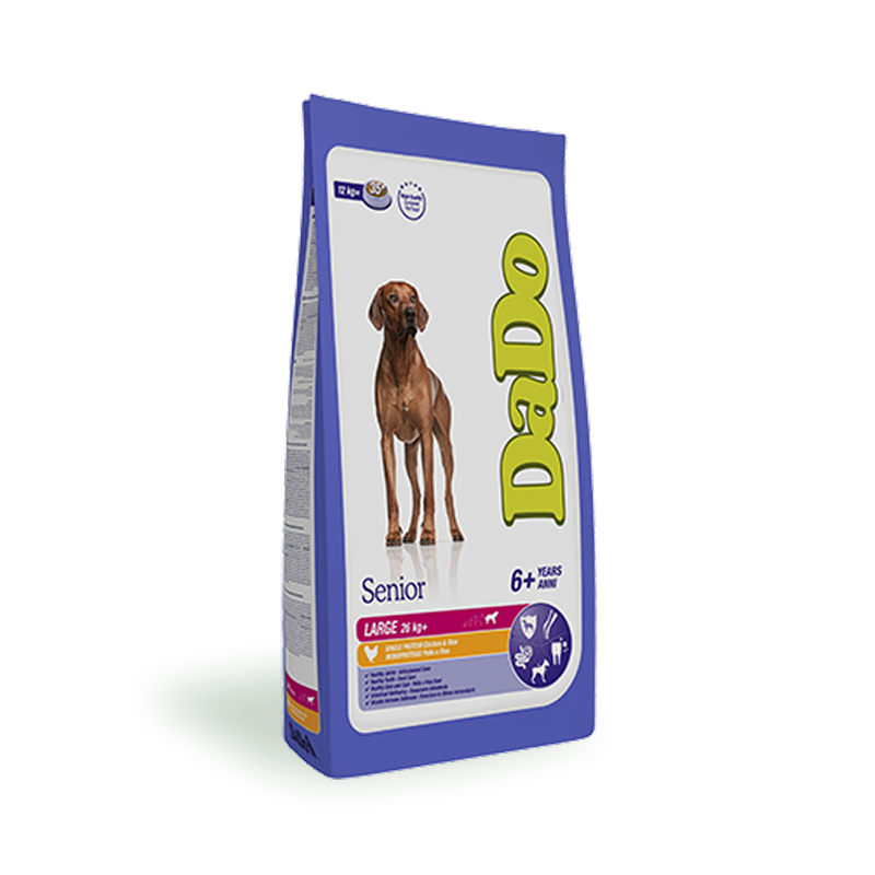 Croquettes pour Chien Large Senior - Poulet et Riz (Chiens de 26 kg+)