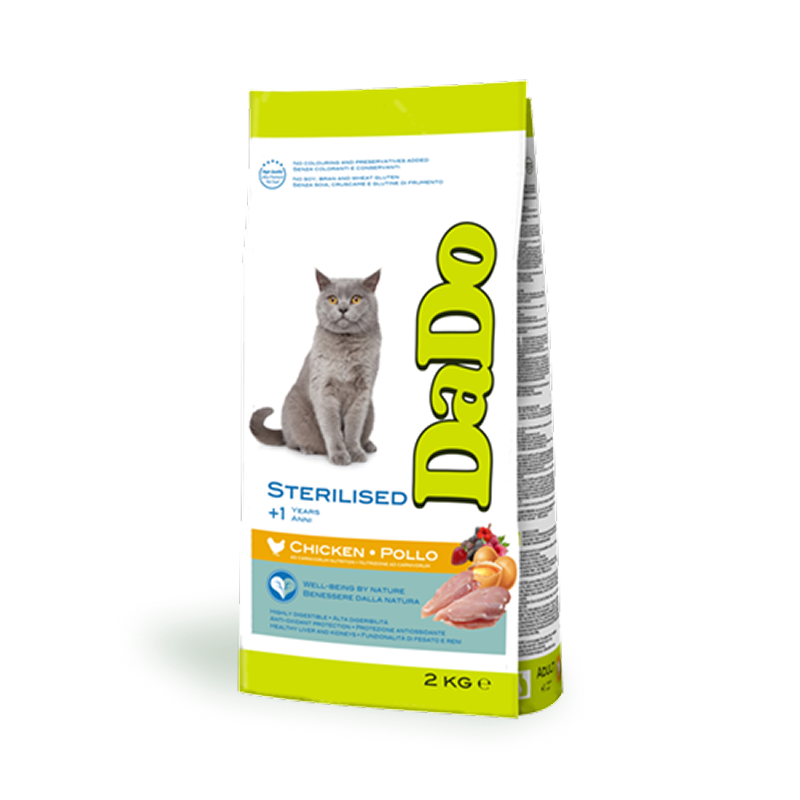 Croquettes pour Chat Stérilisé Adulte - Poulet (Chats de +1 an)